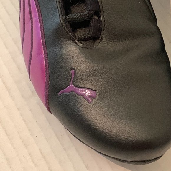 Puma Eco Ortholite Womens Black Purple Shoe Sneaker Size 6.5 - Picture 6 of 12